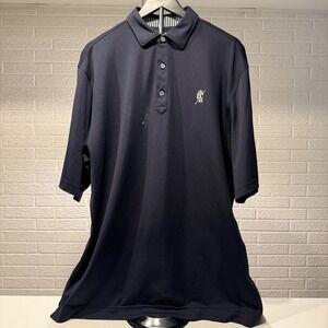 FootJoy FJ Navy Blue Golf‎ Polo Shirt Mens XL Embroidered Logo Short Sleeve